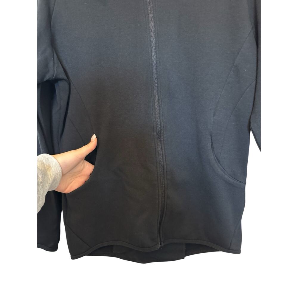 Gymshark Black Zip Up Hoodie Jacket Women’s Large Athletic Fit - Picture 3 of 9
